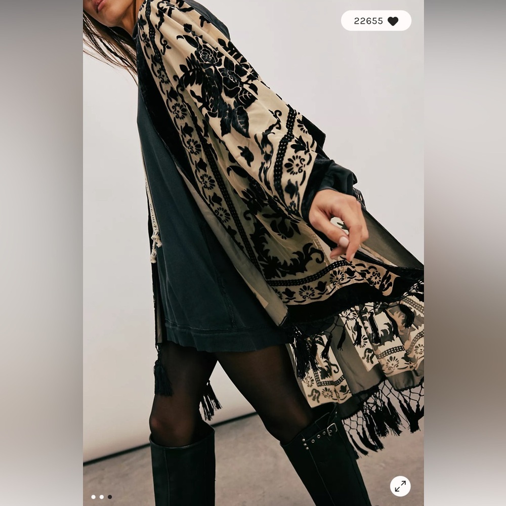 Free People Nightbird Burnout Duster - Picture 3 of 3